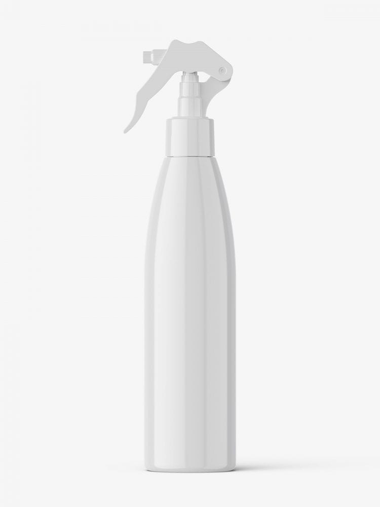 Free Trigger Spray Bottle Mockup PSD