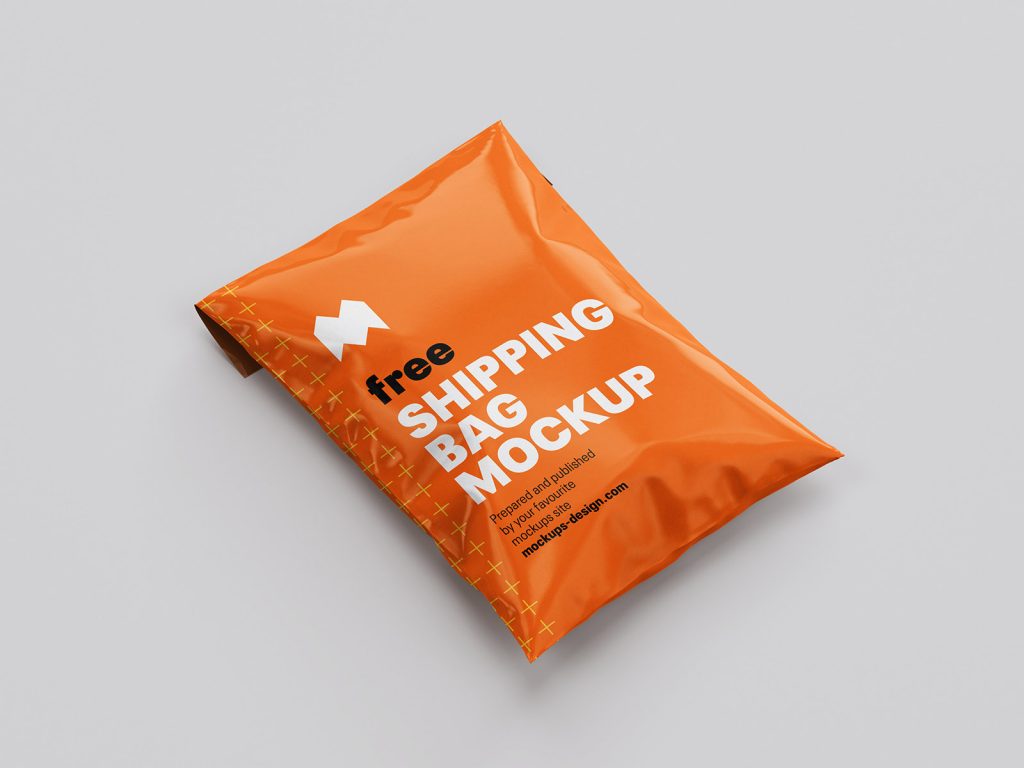 Free Shipping / Poly-Mailer Bag Mockup PSD Set