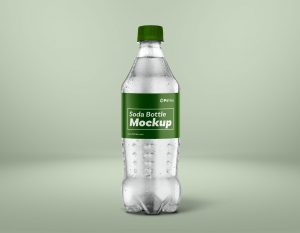 Soda Drinks Bottle Branding Mockup
