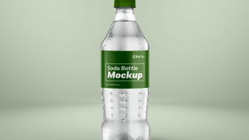 Soda Drinks Bottle Branding Mockup