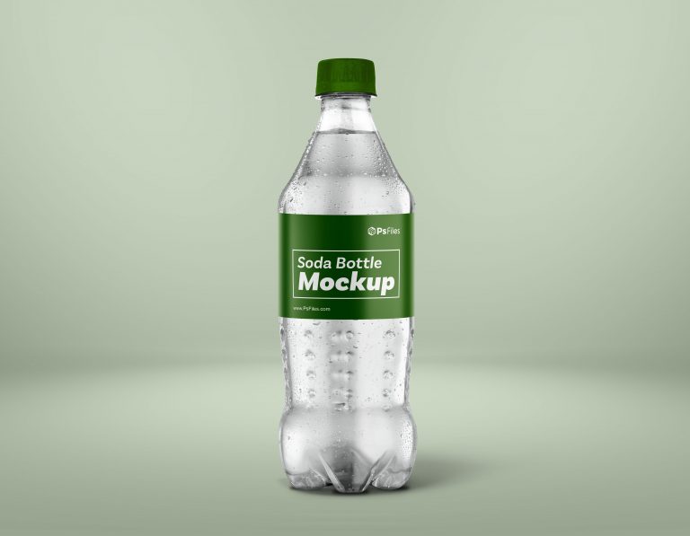 Soda Drinks Bottle Branding Mockup