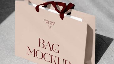 Street Shopping Bag Mockup