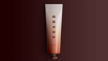 Free Medicated / Cosmetic Cream Tube Mockup PSD