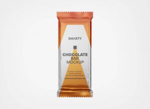 Free Metallic Chocolate Bar Mockup PSD