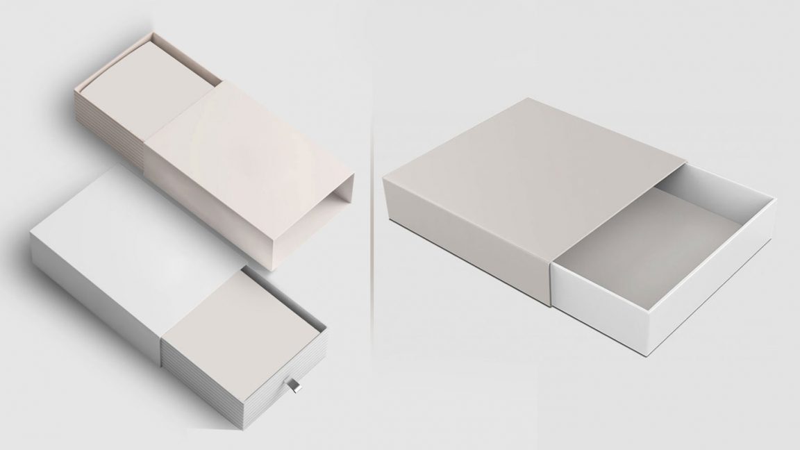 Free Rectangle Slide Box Mockup - Free Package Mockups