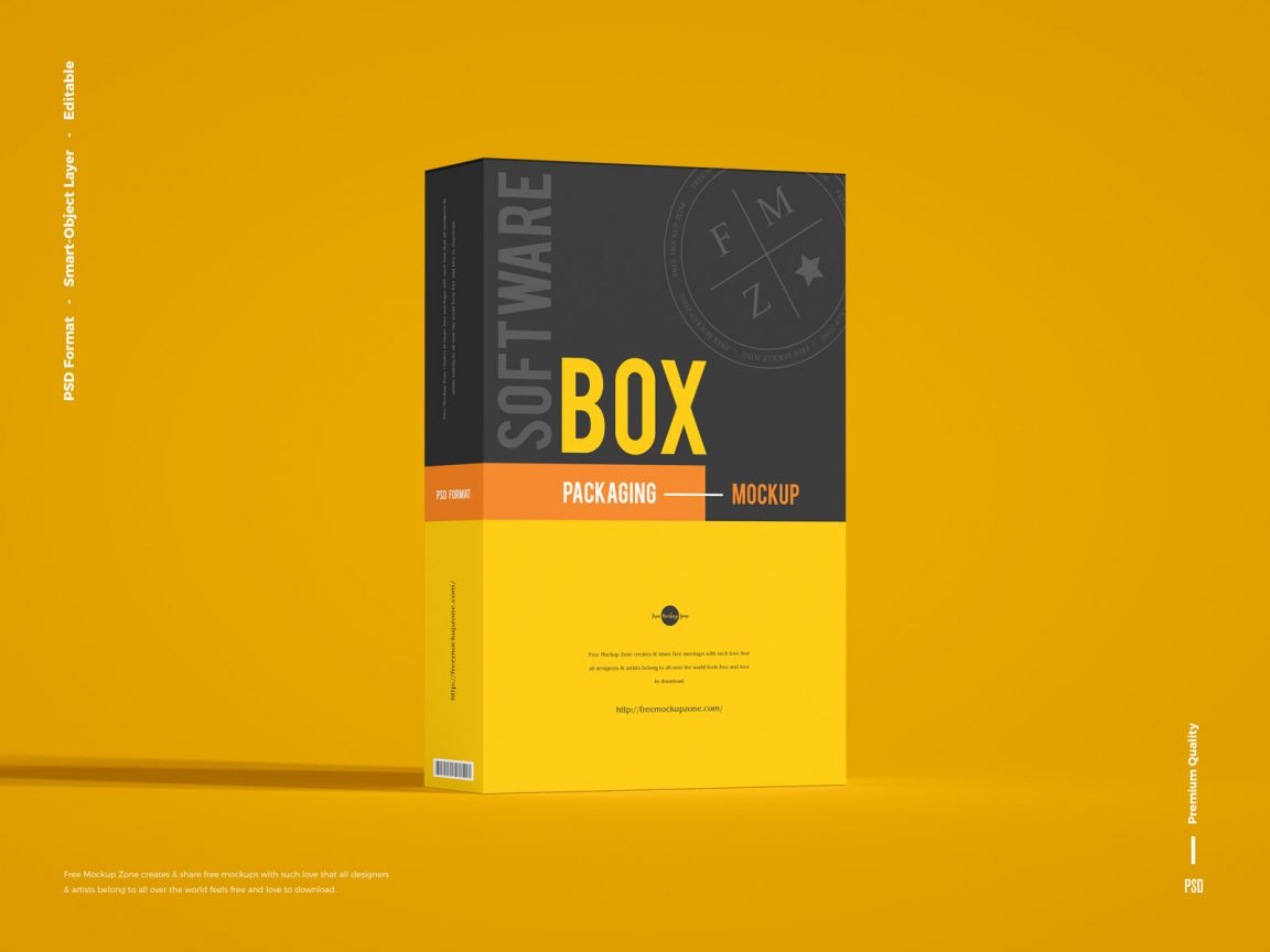 Free Free Software Box Packaging Mockup - Free PacageMockup
