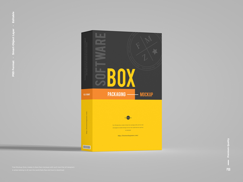 Free Software Box Mockup