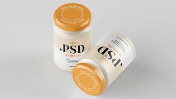 Free Cream / Spread Jar Mockup PSD Set