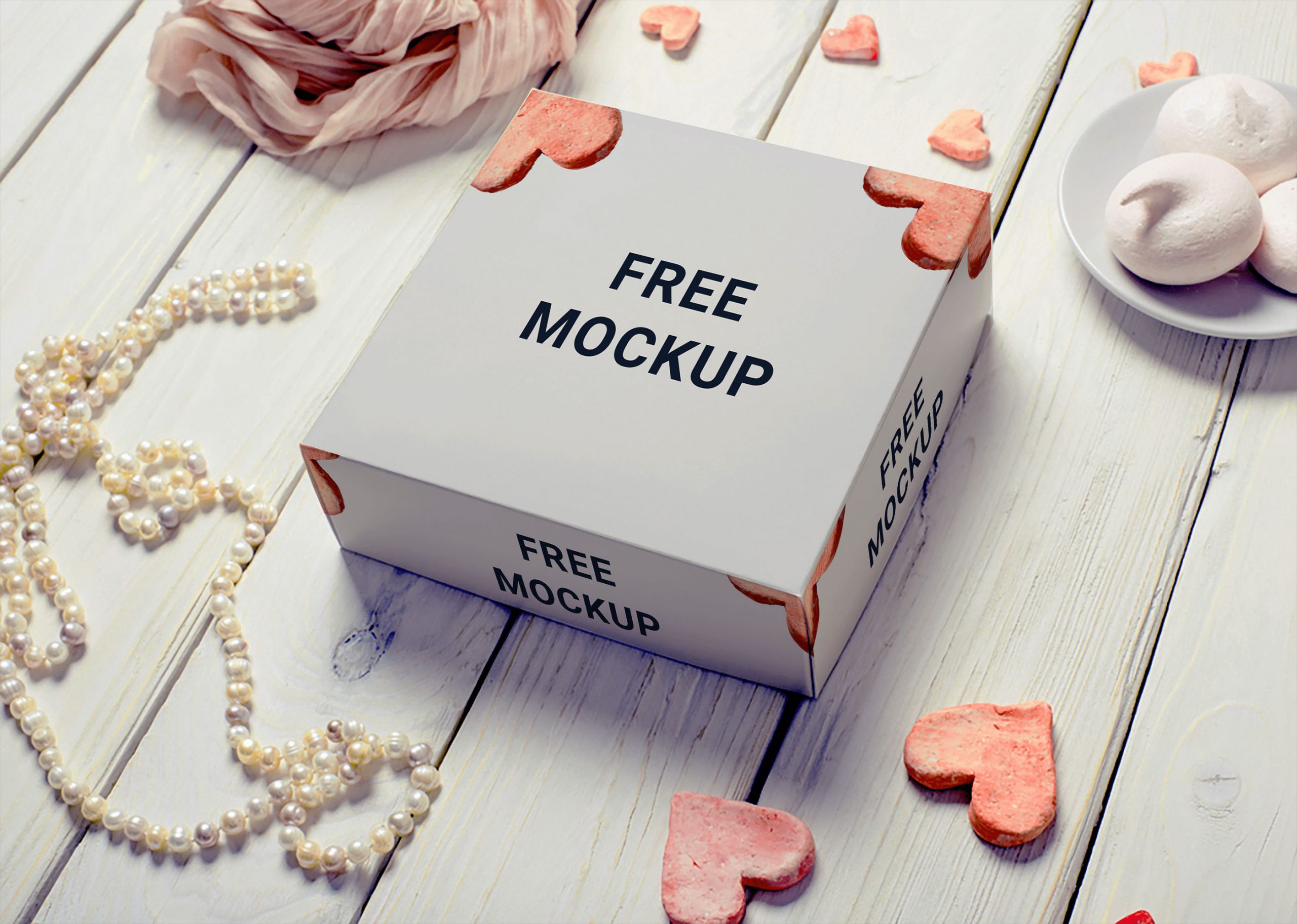 Gift Product White Box Mockup