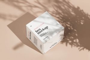 Free Shadow Packaging Box Mockup PSD