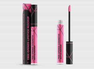 Mascara Cosmetic Packaging Mockup free