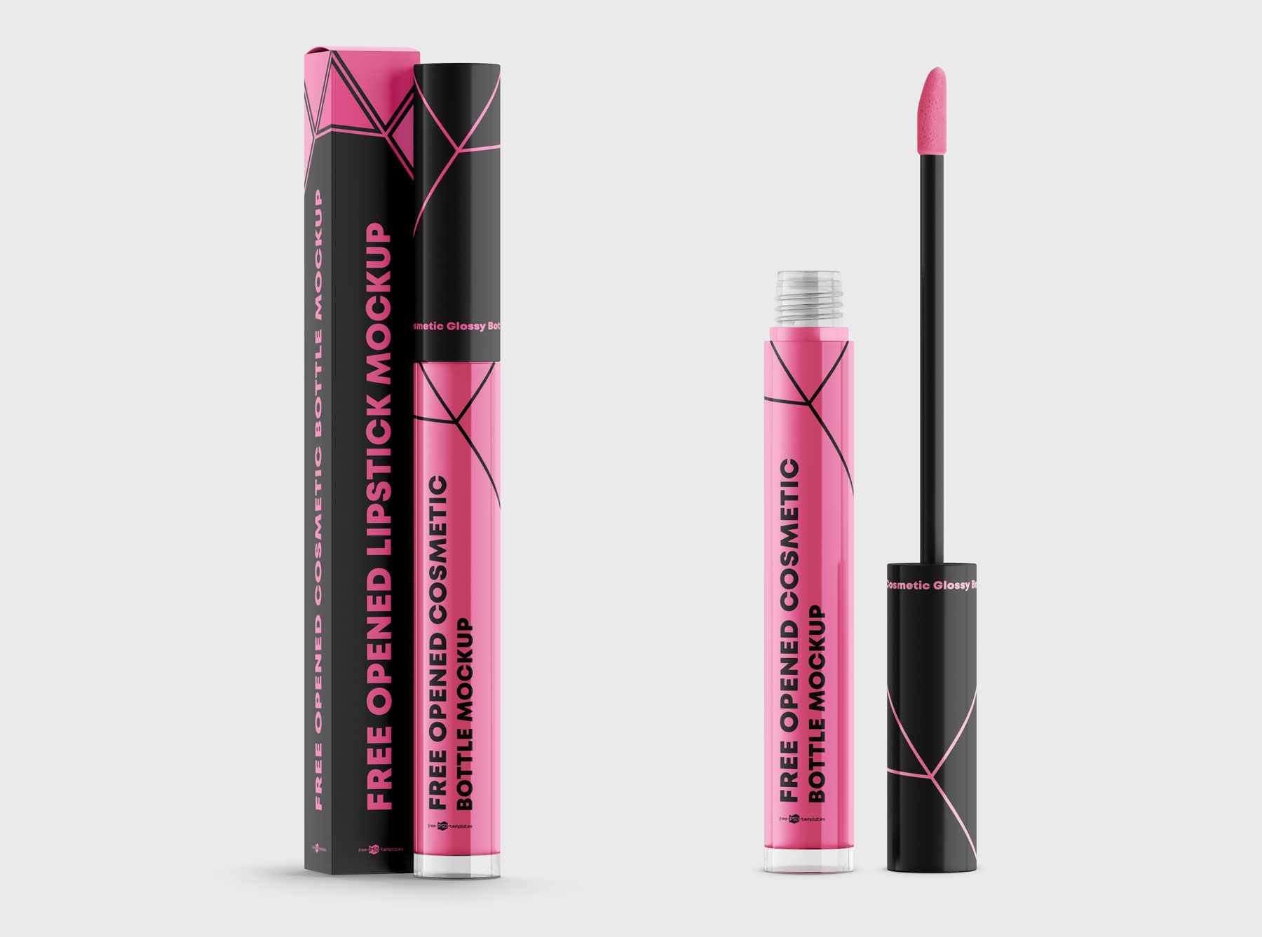 Mascara Cosmetic Packaging Mockup free