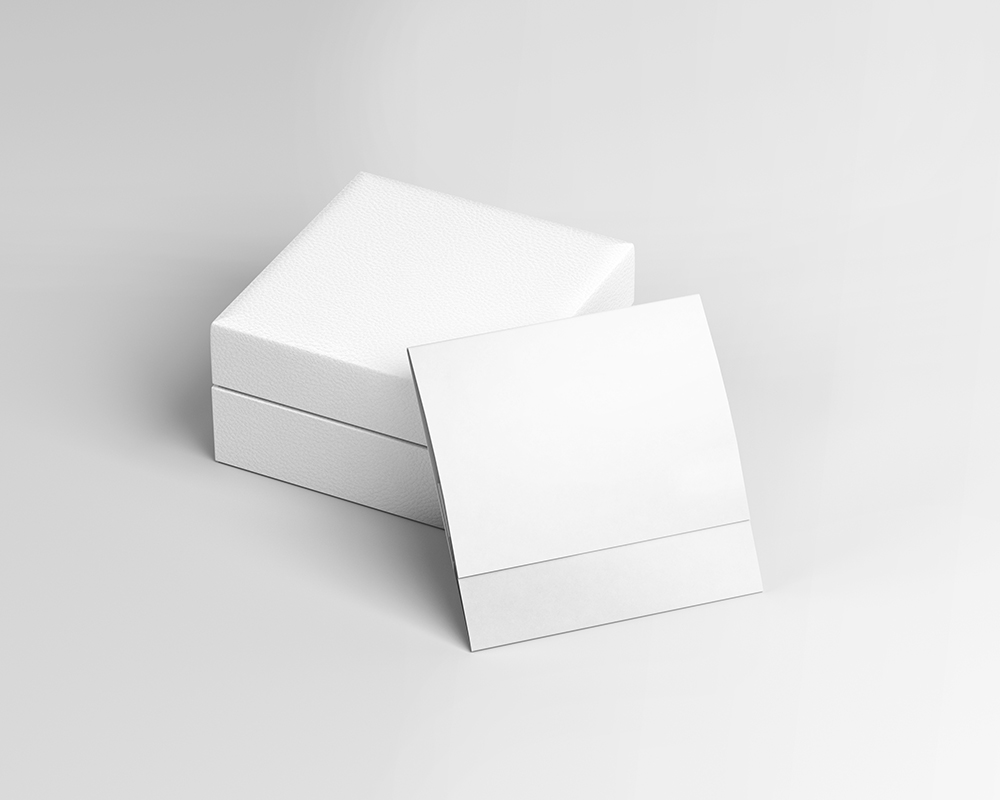 Free Envelope with Gift Box Mockup