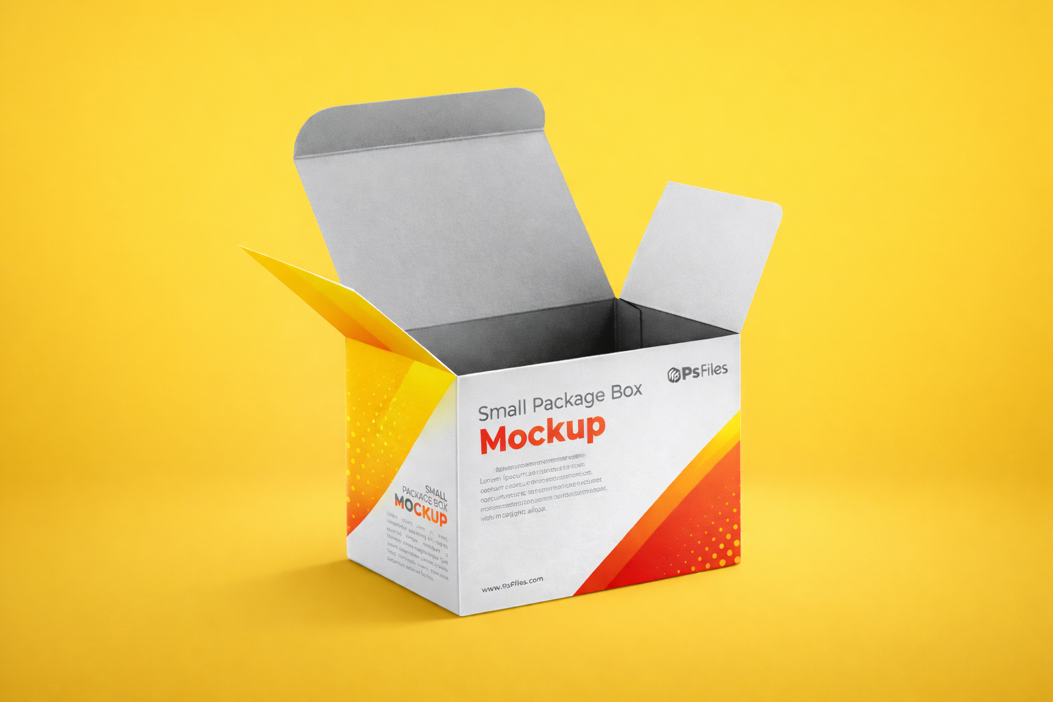 Product Package Open Box Mockup Free