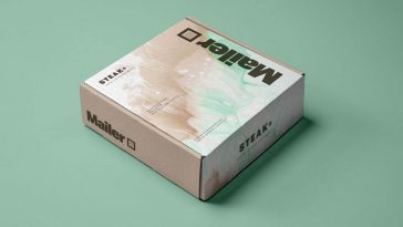 Free Brown Cardboard Delivery Mailer Box Mockup PSD
