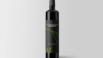 Free Glass Bottle PSD Mockup 1