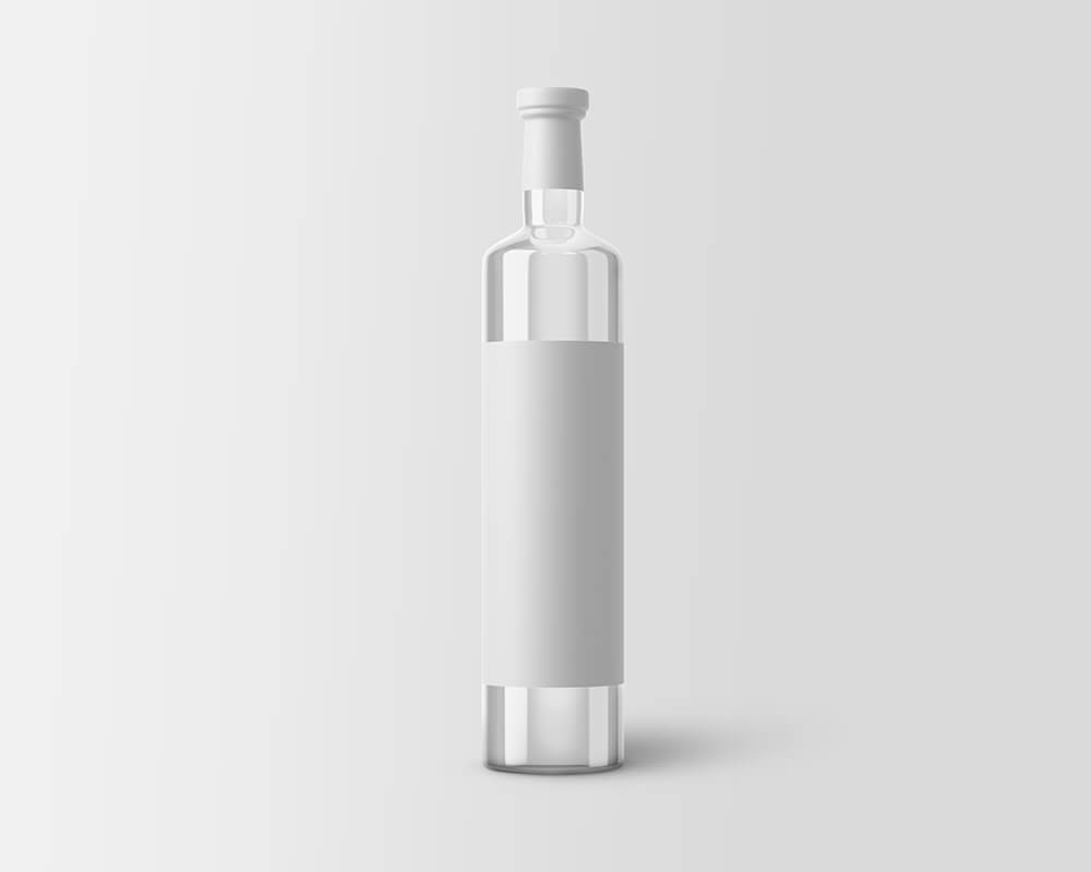 Free Glass Bottle PSD Mockup 2