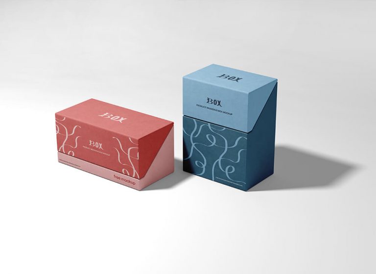 Free Product Branding Box Mockup