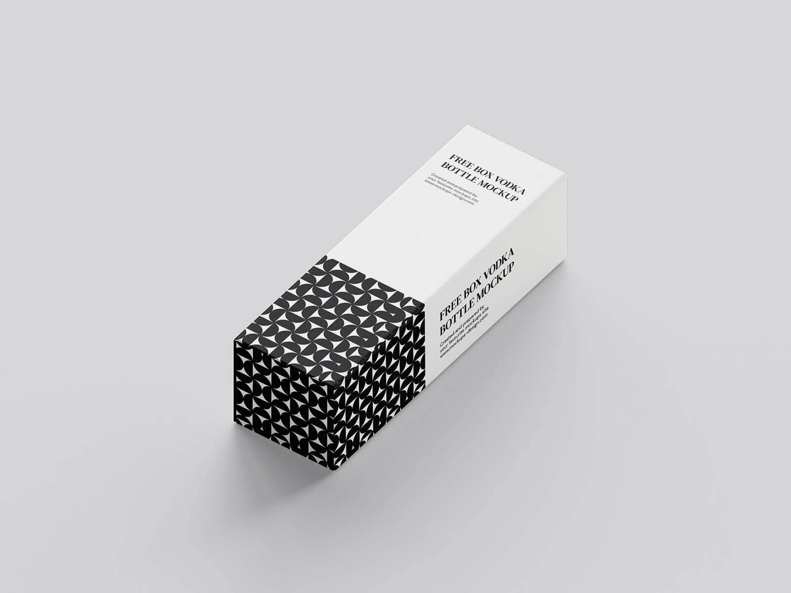 Free Bottle Box Mockup 3