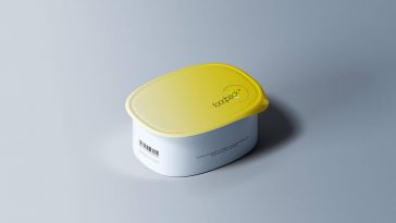 Plastic Food Container Mockup