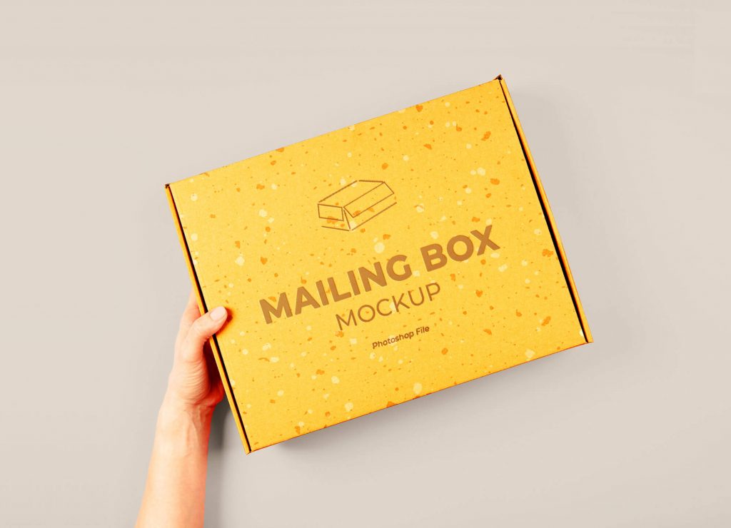 Mailing Box Mockup PSD