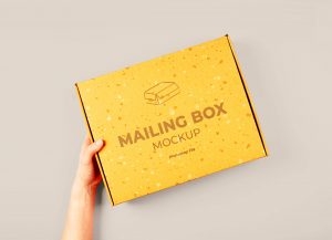 Mailing Box Mockup PSD
