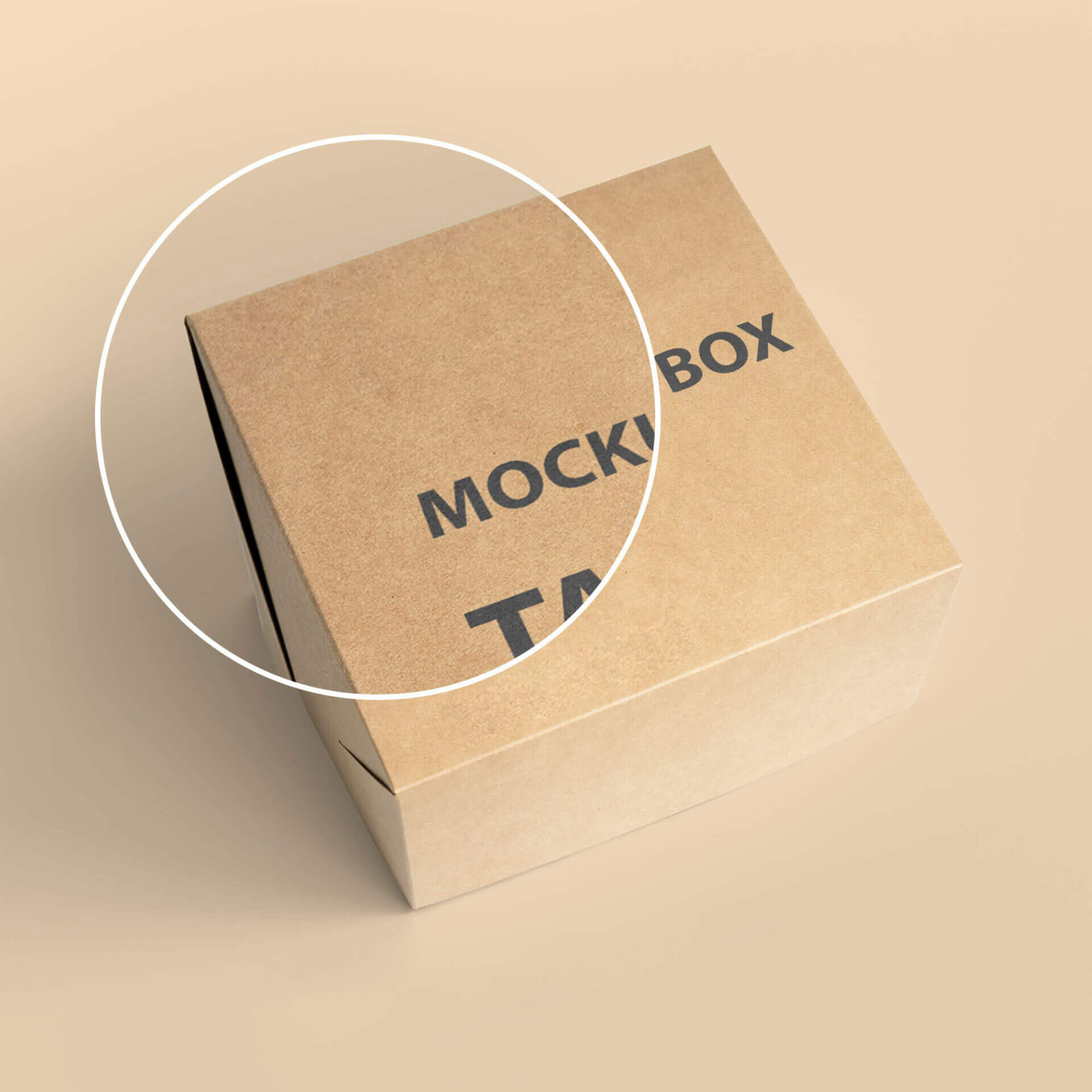 Close Up Of a Free Take Out Box Mockup PSD Template 1920x1920 1