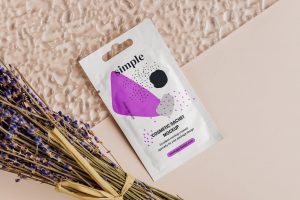 Cosmetic Sachet Mockup