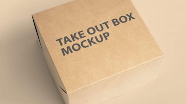 Free Take Out Box Mockup PSD Template 1920x1920 1