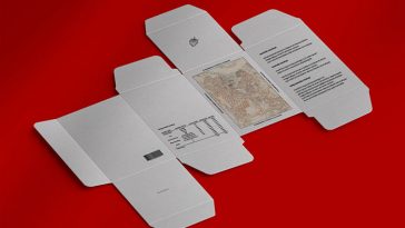 Free Unfolded Rectangle Box Mockup PSD