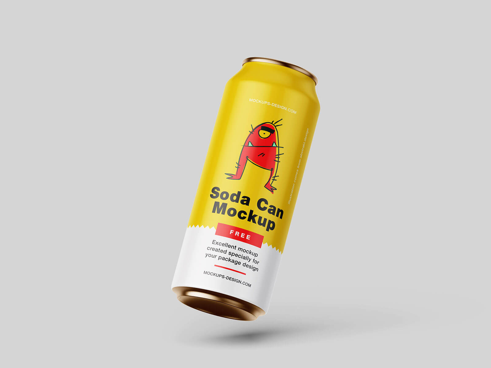 Free Can Mockup 1