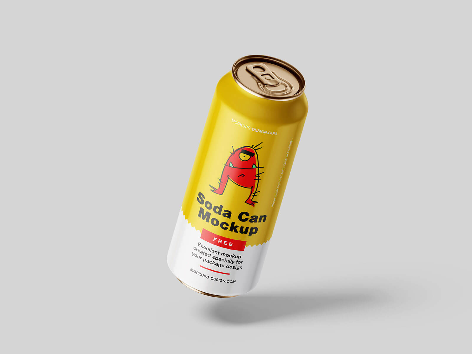 Free Can Mockup 4