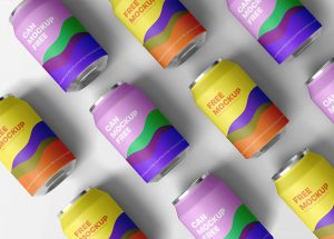 Free Beverage Can Mockup 1