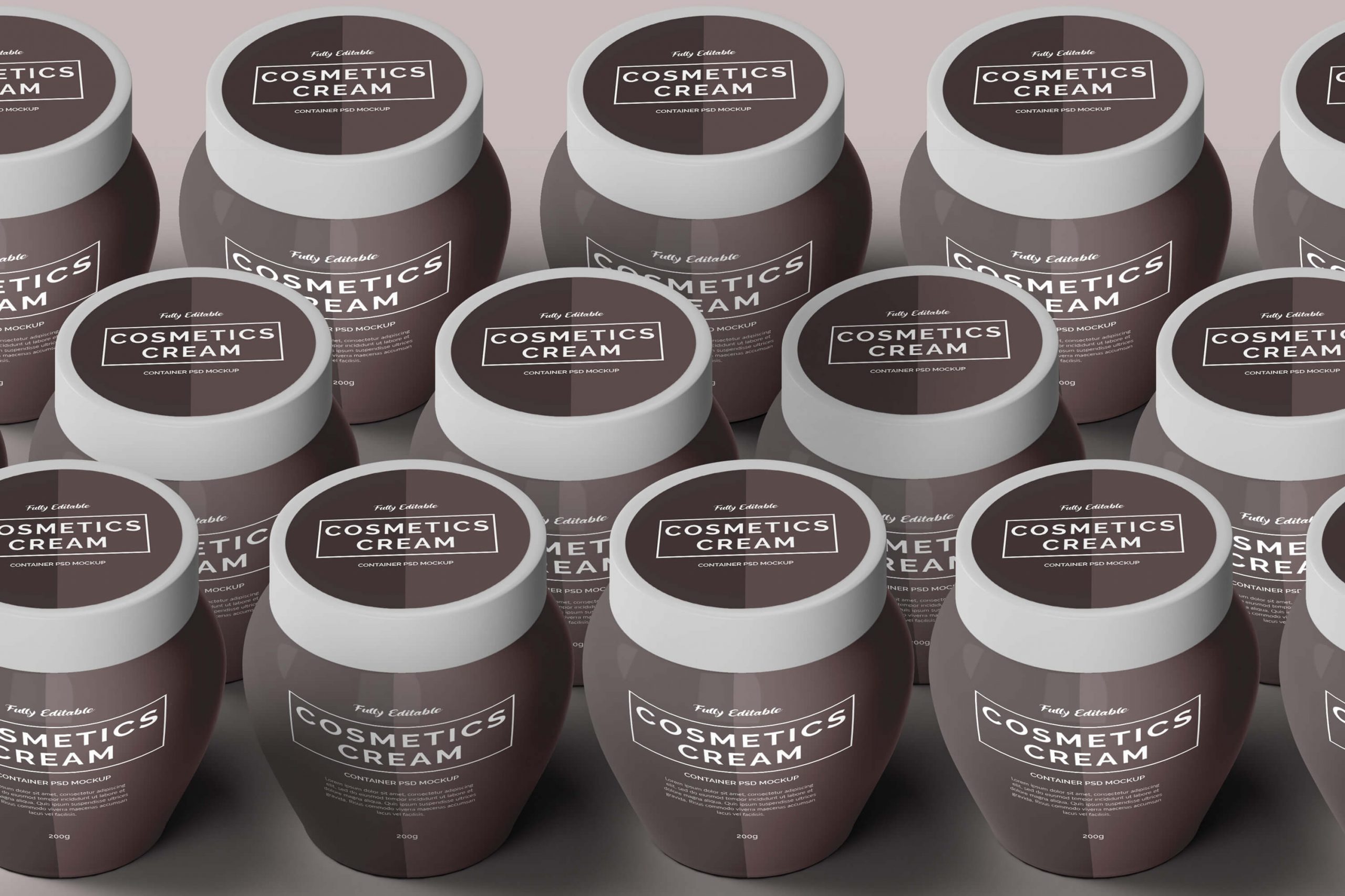 Free Cosmetics Cream Container Mockup 2