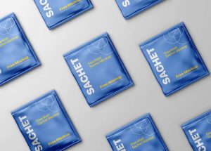 Free Matt Sachet Packaging Mockup 1