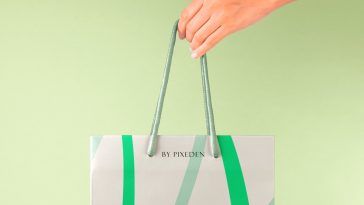 Hand Holding Paper Bag Psd Mockup