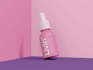 Tiny Dropper Bottle Mockup