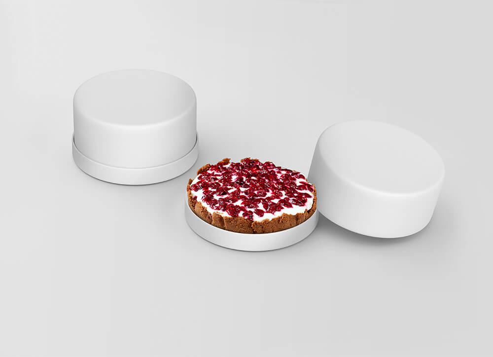 Free Cake Packaging Box Mockup 2