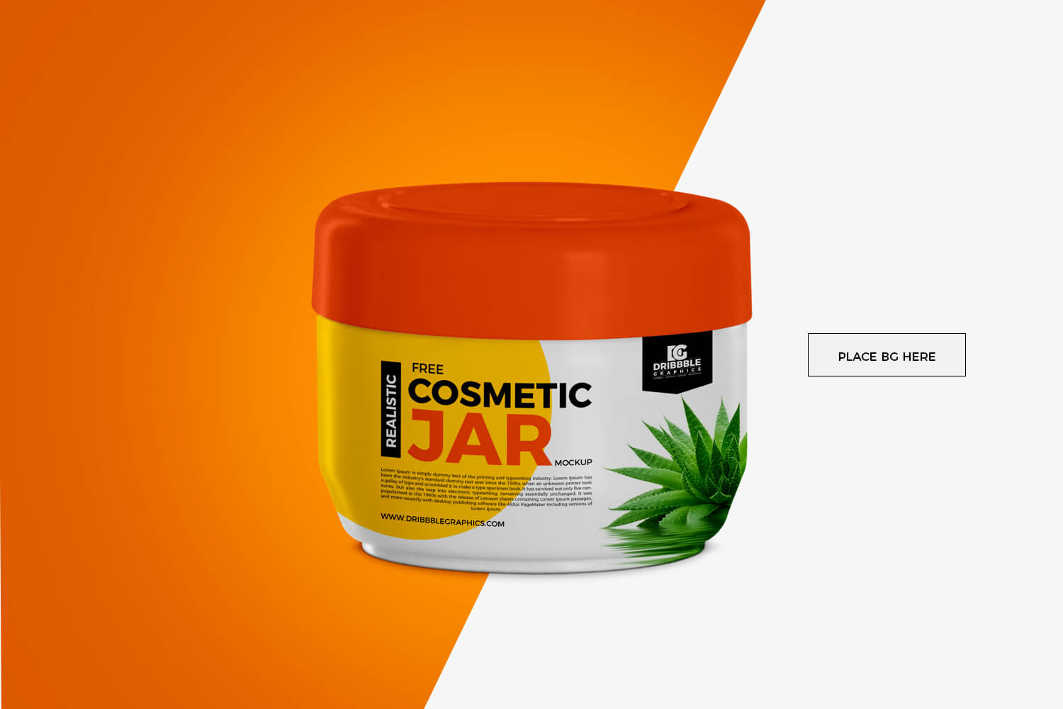 Free Cosmetic Jar Mockup 600