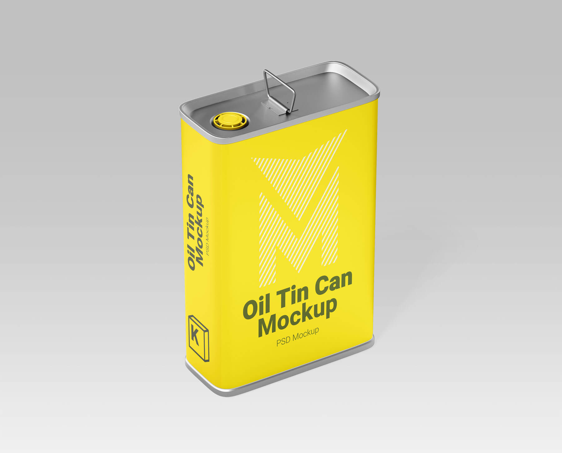 Free Oil Tin Can Mockups set 01