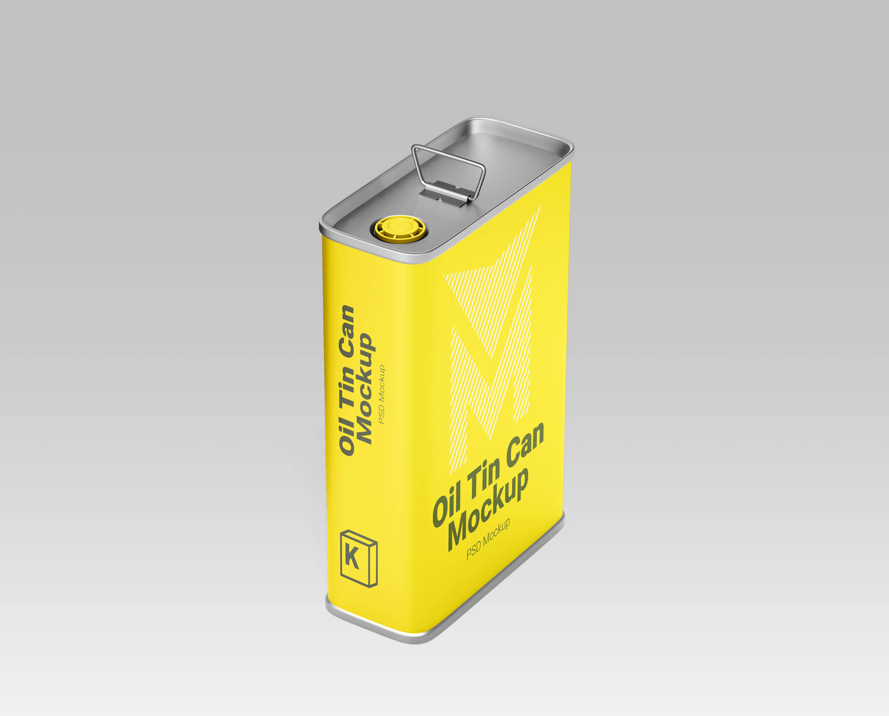 Free Oil Tin Can Mockups set 02