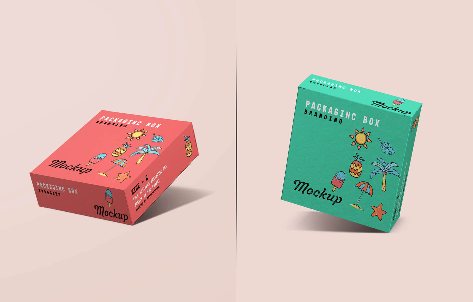 Pacagemockup Candies and Chocolate Packaging Box Mockups