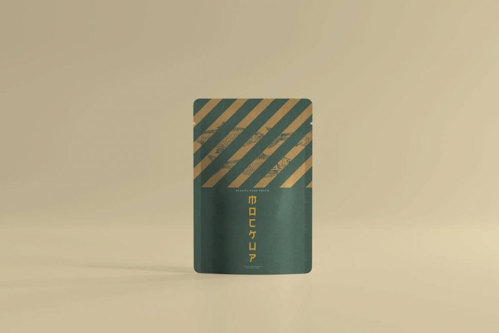 mockup featuring front view of stand up firmly pouch