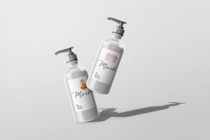 Free Cosmetic Bottle Mockup
