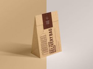 Free Craft Paper Delivery Bag Mockup