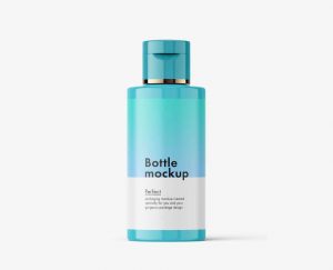 Free Small Bottle With Flip Top Mockup 1