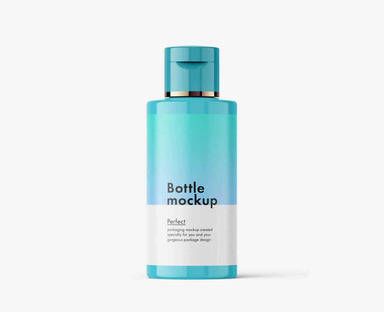Free Small Bottle With Flip Top Mockup 1