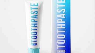 Free Toothpaste Mockup Set