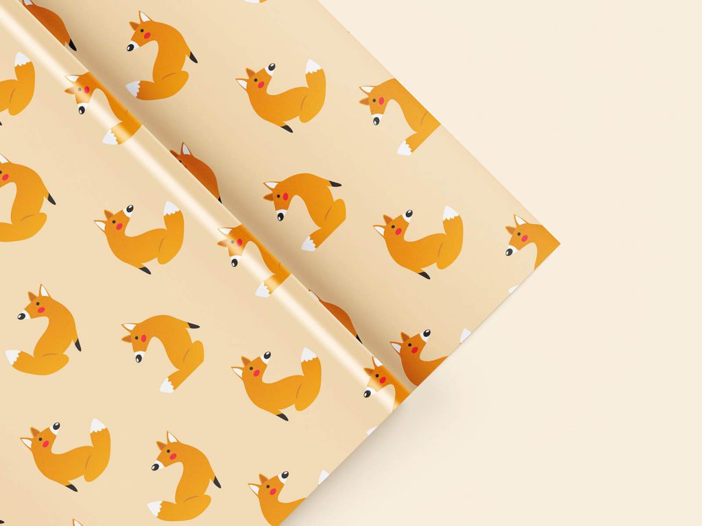 Free Wrapping Paper Mockup 2
