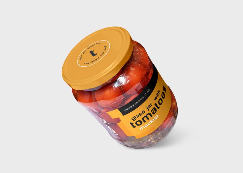 clear glass jar with tomatoes 3 free clear glass jar with tomatoes mockup